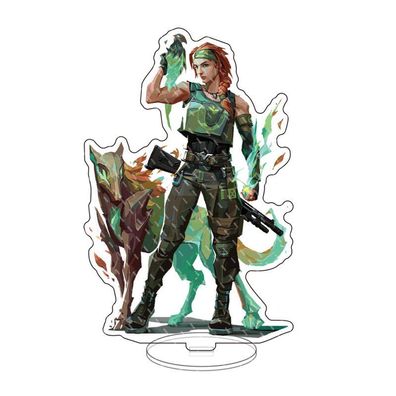 Anime Valorant Skye Acryl Stand Figure Desktop Ornament Display Stehende Décor#8