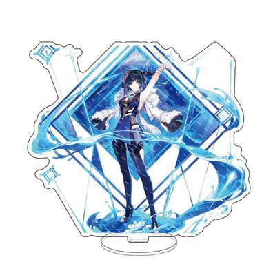 Anime Genshin Impact Yelan Acryl Stand Figure Desktop Ornament Display #21