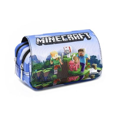 Spiel Minecraft Steve Alex Flip-Mäppchen Creeper Stiftebox Geldbörse Tasche