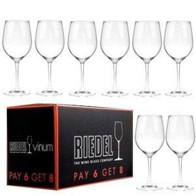 Riedel Vorteilsset 2 x 8 Glas VINUM KAUF 8 ZAHL 6 Viognier/ Chardonnay 7416/05 ...