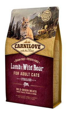 Carnilove ? sterilisierte Katzen, Lamm - 2 kg ? Katzentrockenfutter