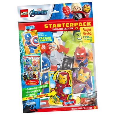 Lego Avengers Karten Trading Cards Serie 1 - Marvel Sammelkarten (2023) - 1 Starter