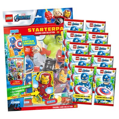 Lego Avengers Karten Trading Cards Serie 1 - Marvel Sammelkarten (2023) - 1 Starte...