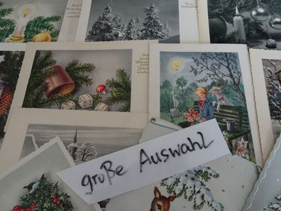 sehr alte Postkarten AK Arthur Krüger AFKH Weihnachten Neujahr