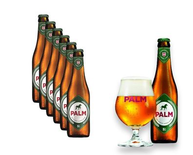6 x 0,25l Palm Belgisch Amber Bier - das beliebte belgian Ale