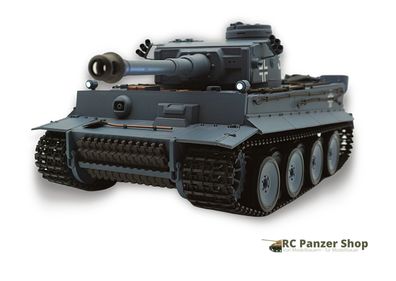 RC Panzer Tiger 1 Heng Long 1:16, Rauch, Sound, BB + IR, 2,4 Ghz V7.0 Metallgetriebe