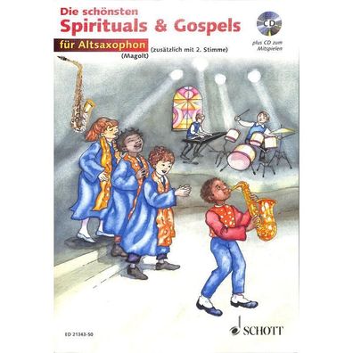 Die schönsten Spirituals & Gospels mit CD - Altsaxophon Noten [Musiknoten]