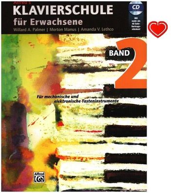 Alfred´s Klavierschule für Erwachsene Band 2 ( + CD und Herzklammer) 5731