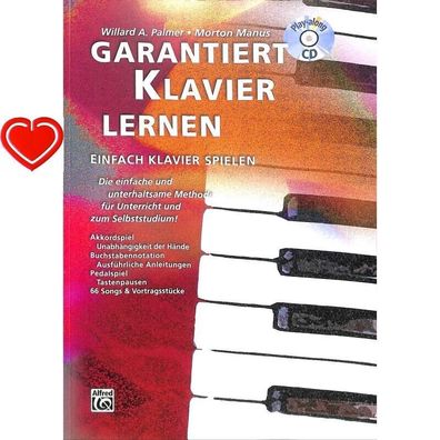 Garantiert Klavier lernen - Klavierschule mit CD - 20137G - 9783933136626