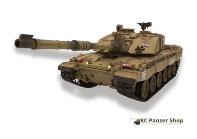 RC Panzer Challenger 3908 Heng Long 1:16, Rauch, Sound, + IR, 2,4 GHz Metallgetriebe