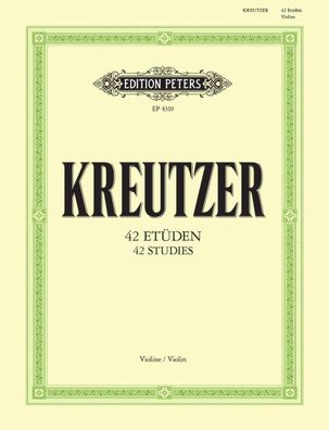 Kreutzer, R. - 42 Etüden oder Capricen - Noten für Violine 4310