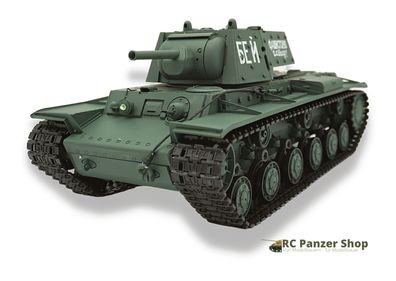 RC Panzer KV-1 3878 Heng Long 1:16, Rauch, Sound, + IR, 2,4 Ghz Metallgetriebe