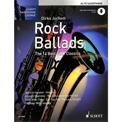 Rock Ballads (Saxophone Lounge) - Noten für Altsaxophon ( + Online Audio) 21806