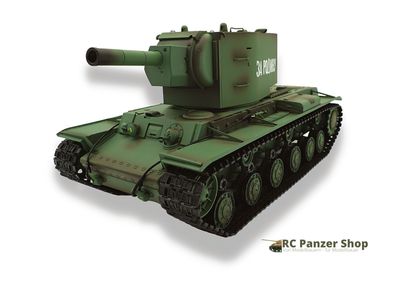 RC Panzer KV-2 3949 Heng Long 1:16, Rauch, Sound, + IR, 2,4 Ghz Metallgetriebe