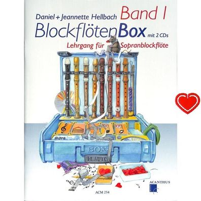 Blockflötenbox Band 1 mit 2 CDs - Sopranblockflötenlehrgang für Kinder 254