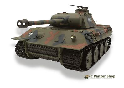 RC Panzer Panther 3819 Heng Long 1:16, Rauch, Sound + BB 2,4 Ghz V7.0S Metallgetriebe