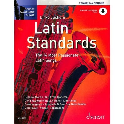 Latin Standards - Noten für Tenorsaxophon und Klavier ( + Online Audio) 21569D