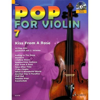 Pop for Violin Band 7 - 12 tolle Songs - Noten für 1-2 Violinen ( + CD) 9718