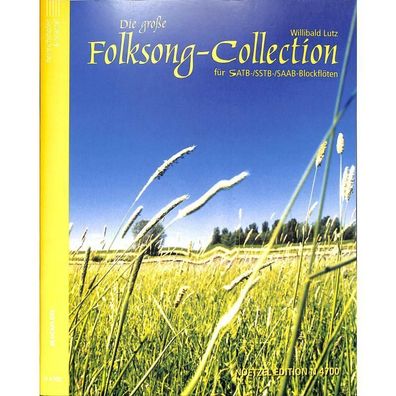 Die große Folksong-Collection - Noten für 4 Blockflöten (SATB, SSTB oder SAAB)