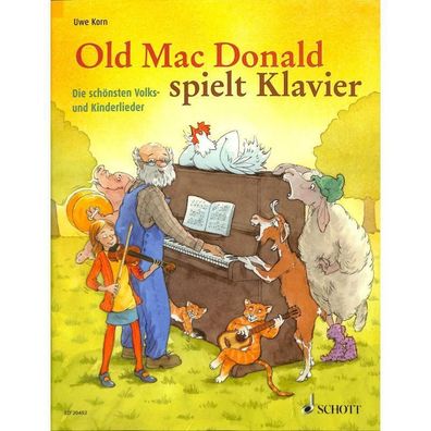 Old Mac Donald spielt Klavier - Volks- und Kinderlieder - Noten für Klavier