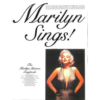 Marilyn Sings!: The Marilyn Monroe Songbook. Für Klavier, Gesang & Gitarre