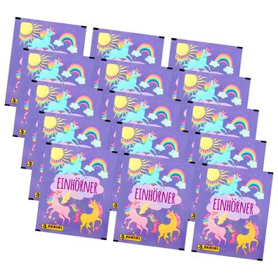 Panini Unicorns Sticker - Einhörner Hybrid Serie (2023) - 15 Tüten Sammelsticker