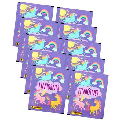 Panini Unicorns Sticker - Einhörner Hybrid Serie (2023) - 10 Tüten Sammelsticker