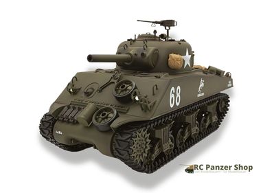 RC Panzer Sherman 3898 Heng Long 1:16, Rauch, Sound, BB 2,4 GHz V7.0 Metallgetriebe