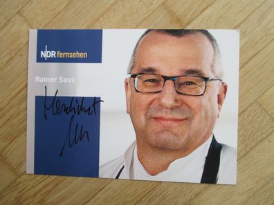 NDR Starkoch Rainer Sass - handsigniertes Autogramm!!!