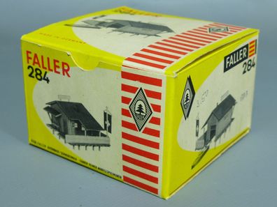 Faller H0 284 Bootshaus mit Steg & Boot Werks-Fertigmodell Kauffertigmodell 50er/60er