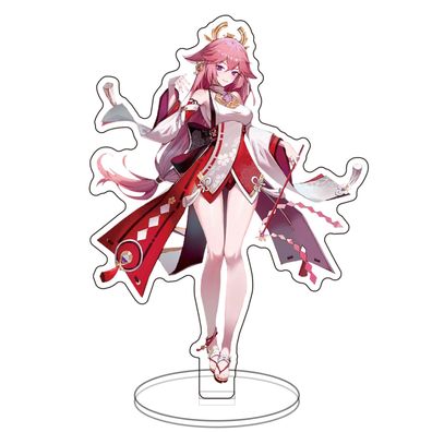 Genshin Impact Yae Miko Acryl Stand Figure Desktop Ornament Display Geschenk #21