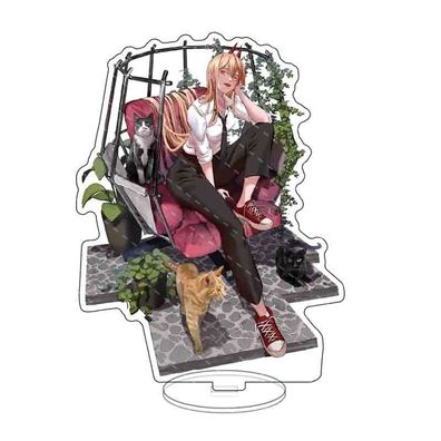 Chainsaw Man Power Acryl Stand Figure Desktop Ornament Display Stehende Platte#1