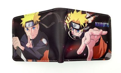 Naruto bunter Druck kurze Brieftasche tragbare Bifold Geldbörsen Coin Purse#03