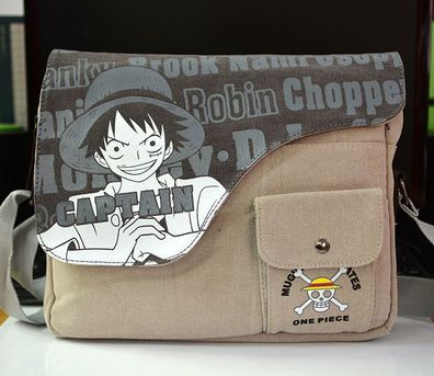 Anime One Piece Umhängetaschen Herren Damen Schultertasche Student Schülertasche