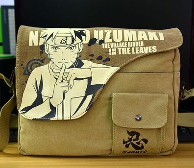 Uzumaki Naruto Umhängetaschen Herren Damen Schultertasche Student Schülertasche