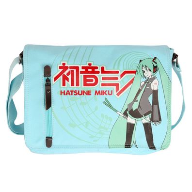 Cartoon Sänger Hatsune Miku Umhängetaschen Damen Schultertasche Schülertasche
