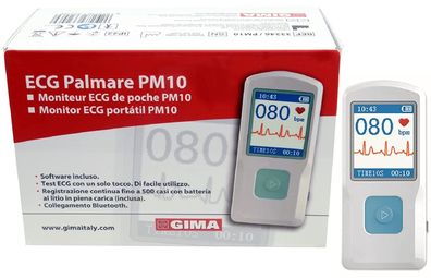 GiMa 33246 PM10 Ech-Cardiogramm ECG Medizinische Gerät mit Software Bluetooth
