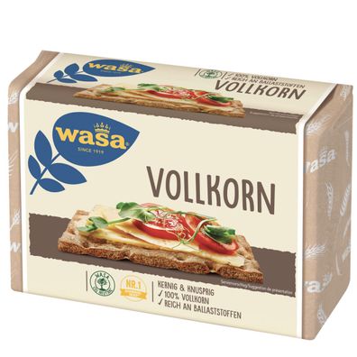 Wasa Vollkorn Knäckebrot kernig und knusprig mit Ballaststoffen 260g