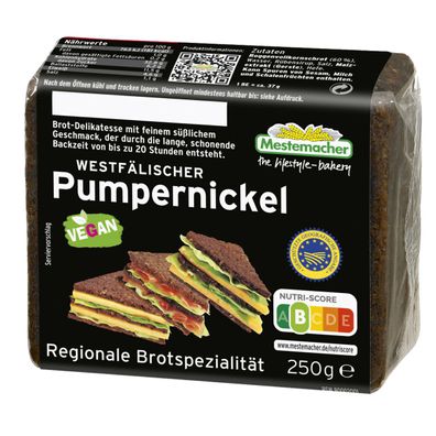 Mestemacher Westfälischer Pumpernickel Brot Delikatesse 250g