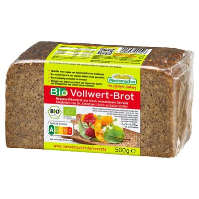 Mestemacher Bio Vollwert Brot Reich an wichtigen Ballaststoffen 500g
