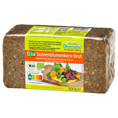 Mestemacher Bio Roggenvollkornbrot Sonnenblumenkern Brot 500g