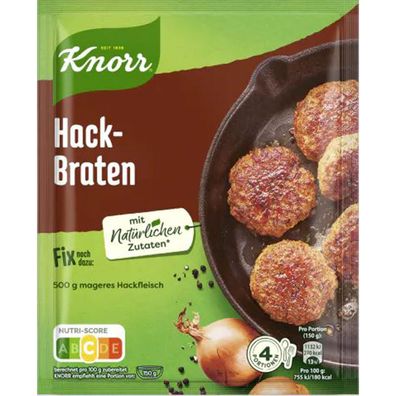 Knorr Fix für Hackbraten Würzmischung mit natürlichen Zutaten 70g