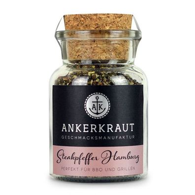 Ankerkraut Steakpfeffer Hamburg Pfeffer für Fleisch Korkenglas 80g