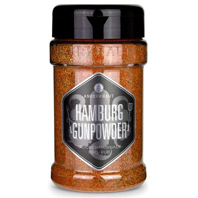 Ankerkraut Hamburg Gunpowder BBQ Rub Trockenmarinade für Fleisch 200g