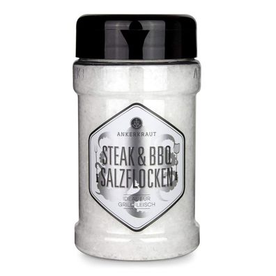 Ankerkraut Steak und BBQ Salzflocken ideal für Grillfleisch 190g
