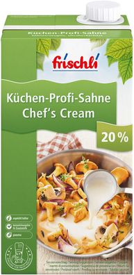 Frischli Küchensahne Rahm optimal für Saucen und Desserts 1000g