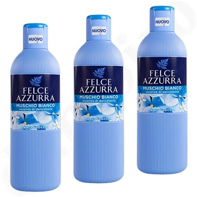 Paglieri Felce Azzurra Badeschaum muschio bianco - weisser Moschus 3x 650 ml