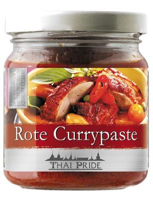 Thai Pride Currypaste, rot, 3er Pack (3 x 195 g)