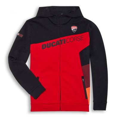 DUCATI Corse Sport Sweatshirt Hoodie Jacke * * NEU 2023 * * schwarz/ rot 98770591