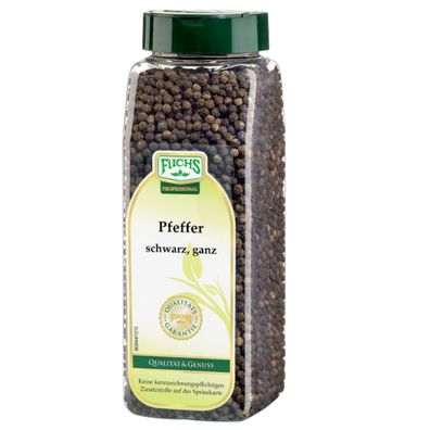 Fuchs Professional Pfeffer schwarz ganze Pfefferkörner scharf 500g